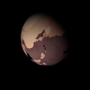 The artist's impression of GJ 3512 c artist's rendition