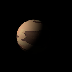 The artist's impression of GJ 3998 b artist's rendition