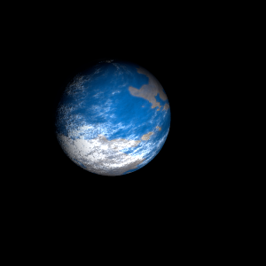 The artist's impression of GJ 414 Ab artist's rendition