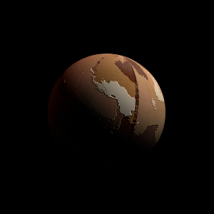 The artist's impression of GJ 536 b artist's rendition