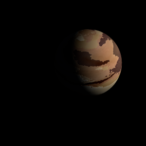 The artist's impression of GJ 667 Ce artist's rendition