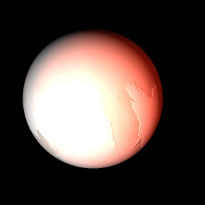 The artist's impression of GJ 682 b artist's rendition