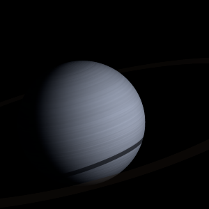 The artist's impression of GJ 876 b artist's rendition