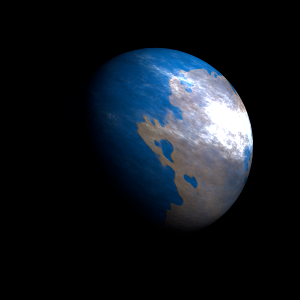 The artist's impression of HD 102365 A b artist's rendition