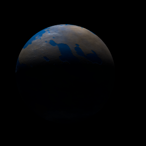 The artist's impression of HD 105779 b artist's rendition