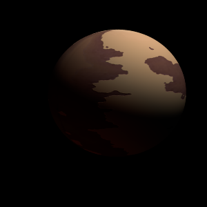 The artist's impression of HD 107148 c artist's rendition