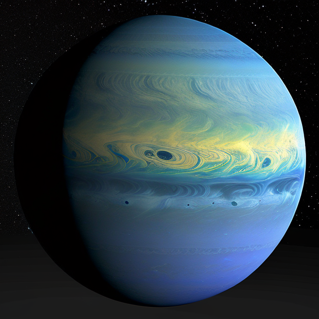 The artist's impression of HD 108341 A b artist's rendition
