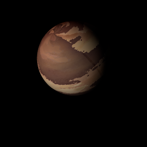 The artist's impression of HD 108341 Ab artist's rendition