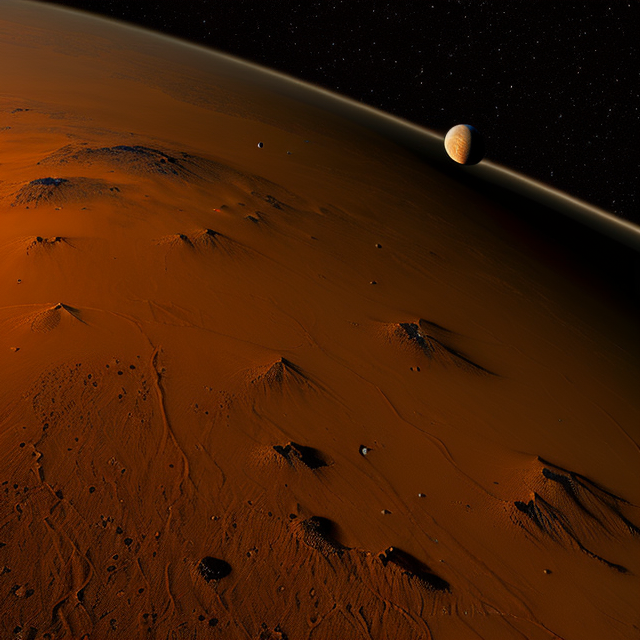 The artist's impression of HD 116029 A b artist's rendition