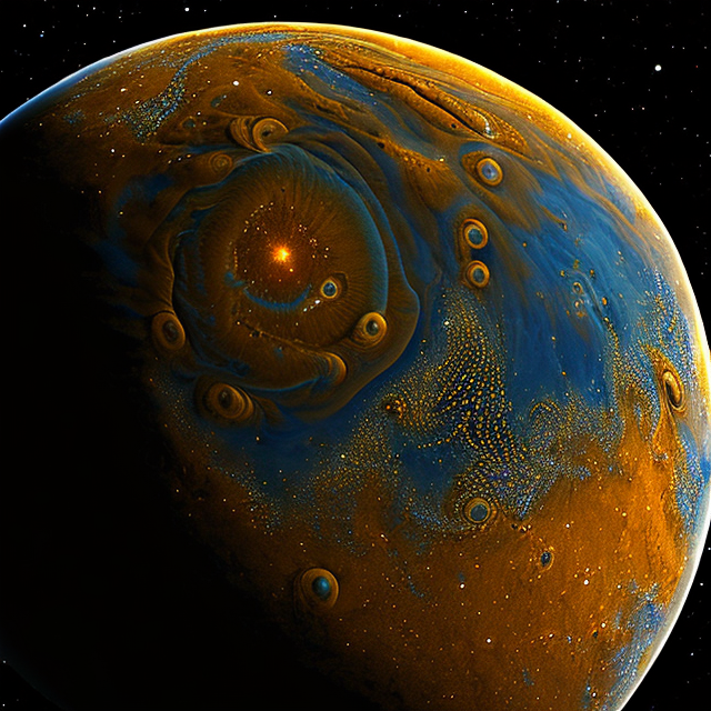 The artist's impression of HD 11977 b artist's rendition