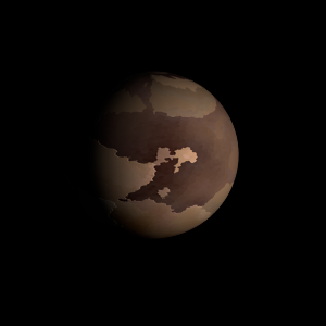 The artist's impression of HD 125136 b artist's rendition