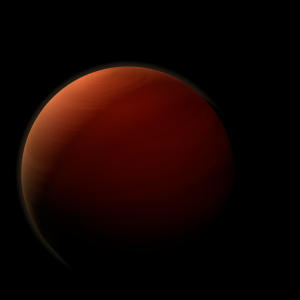 The artist's impression of HD 134060 c artist's rendition