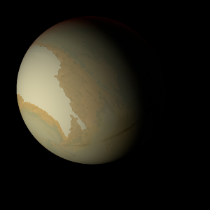 The artist's impression of HD 142245 Ab artist's rendition