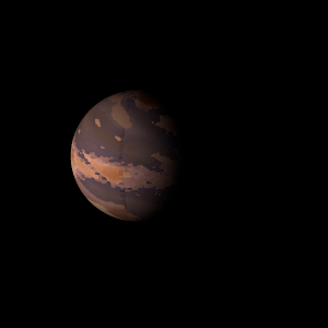 The artist's impression of HD 147379 Ab artist's rendition