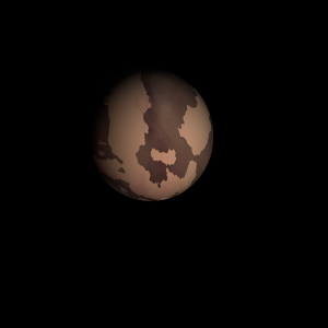 The artist's impression of HD 147513 Ab artist's rendition