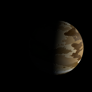 The artist's impression of HD 158259 b artist's rendition