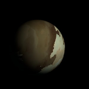 The artist's impression of HD 158259 f artist's rendition