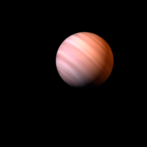 The artist's impression of HD 166724 b artist's rendition