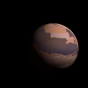 The artist's impression of HD 168009 b artist's rendition