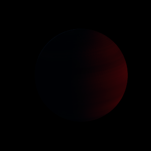 The artist's impression of HD 1690 b artist's rendition