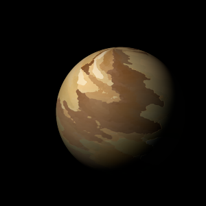 The artist's impression of HD 177830 A c artist's rendition