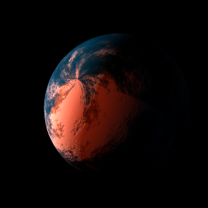 The artist's impression of HD 177830 Ac artist's rendition