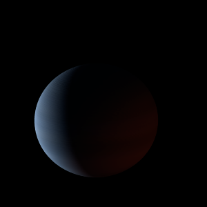 The artist's impression of HD 181342 b artist's rendition