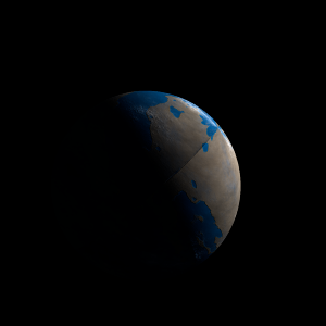 The artist's impression of HD 184010 b artist's rendition
