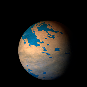 The artist's impression of HD 185269 A b artist's rendition