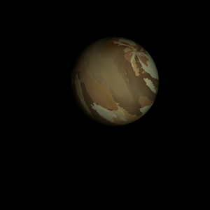 The artist's impression of HD 205521 b artist's rendition