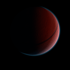 The artist's impression of HD 208897 b artist's rendition