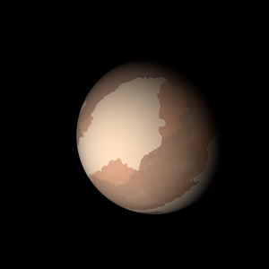 The artist's impression of HD 214823 Ab artist's rendition