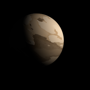 The artist's impression of HD 22946 c artist's rendition