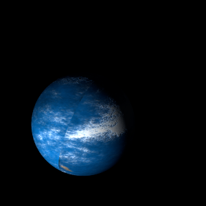 The artist's impression of HD 233832 Ab artist's rendition