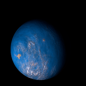 The artist's impression of HD 23472 Ae artist's rendition