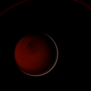 The artist's impression of HD 23596 Ab artist's rendition