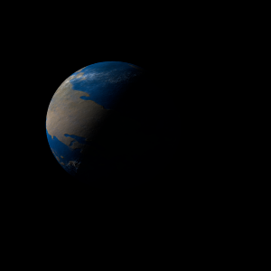 The artist's impression of HD 283869 b artist's rendition