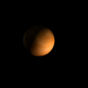 The artist's impression of HD 34445 d artist's rendition