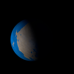 The artist's impression of HD 38677 b artist's rendition