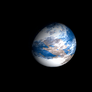 The artist's impression of HD 4113 A b artist's rendition