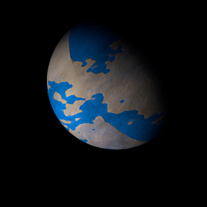 The artist's impression of HD 43691 A b artist's rendition