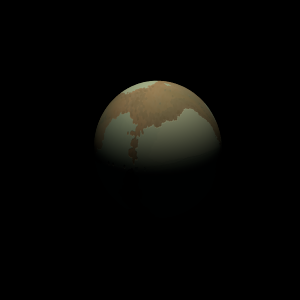 The artist's impression of HD 46375 Ab artist's rendition