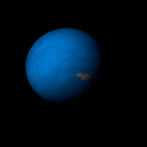 The artist's impression of HD 48948 d artist's rendition