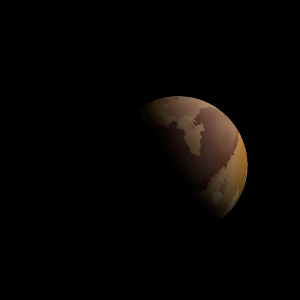 The artist's impression of HD 7449 A b artist's rendition