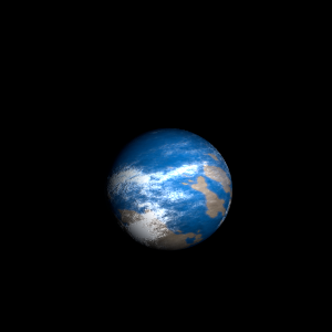 The artist's impression of HD 87816 c artist's rendition