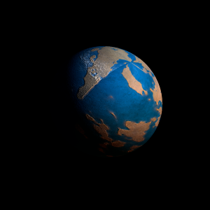 The artist's impression of HD 89345 b artist's rendition