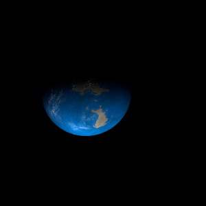 The artist's impression of HD 93083 c artist's rendition