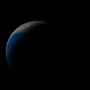 The artist's impression of HD 93385 A b artist's rendition