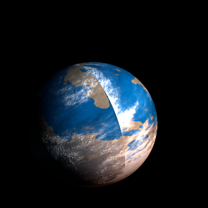 The artist's impression of HD 96992 b artist's rendition