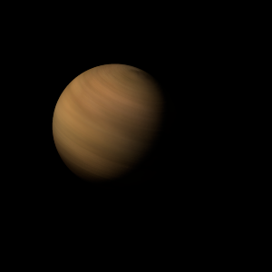 The artist's impression of HD 99492 b artist's rendition